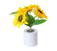 OEUVREBY Sunflower Night Light Modern Night Lamp for Restaurant Festivals Gift