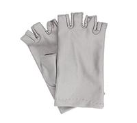 OEUVREBY UV Curing Lamp Gloves Radiation Nail Dryer Protection Tool Salon Light Grey 16x8 cm