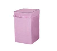 OEUVREBY Washing Machine Cover Laundry Dryer Automatic Washer Sunscreen Protector Home Hotel Washroom Toilet Cloth Accessories Pink L