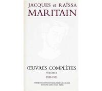 Oeuvres complètes Maritain II: Volume 2 (1920-1923): 9