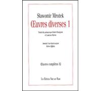 OEUVRES COMPLETES VOL 11 OEUVRES DIVERSES 1 (0011): Volume 1, Journal d'un retour au pays ; Brèves épîtres