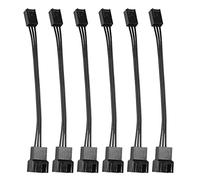 Oewnvmd 6Pcs 4Pin PWM to 3Pin Standard Fan Adapter Cable