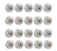 Oewwthy 20Pcs 3D Printer Clear Polycarbonate Wheel Plastic Pulley Linear Bearing for -10 S5 3 Pro Printer