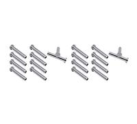 Oewwthy 20Pcs Stainless Steel Stemball Swage Stud Dead Ends Threaded Stud with Cable Tensioner for 1/8Inch Cable Railing Kit