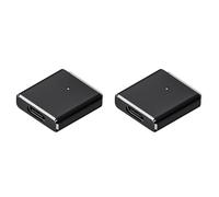 Oewwthy 2X Replaceable for Magsafe3 Adapter Type-C Female to 5pin High Power Output 100w Adapter with Led for/Pro Black