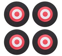 Oewwthy 4Pcs 25 x 3cm Archery Eva Foam Target Self Healing Bow Moving Hunting Practice Black+Red