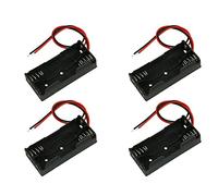Oewwthy 4X Black Plastic Battery Case Holder Wire 2 x 1.5V AAA