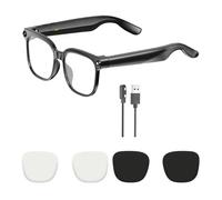Oewwthy AI Smart Glasses Chat GPT Touch Screen with Camera Sports Sunglasses Bluetooth Call Video Music Player Translation Fashion Glasses