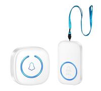 Oewwthy Emergency SOS Pager Wireless Lanyard Button Call Function for Kids Elderly Emergency Alert System UK Plug White