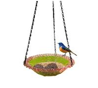 Oewwthy Explosion Suspension Metal Bird Feeder Outdoor Feeder Pet Bird Bird Feeder Bird Feeder Pink