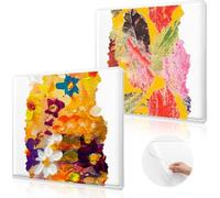 Oewwthy Gel Printing Plate 6" X 6", 2-Pack Reusable Printmaking Tool for Art, for Card Making Crafts Supplies