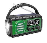 Oewwthy USB Charging 20000mAh Solar Hand Crank Radio AM/FM SW/Power Bank Flashlight SOS Sound A