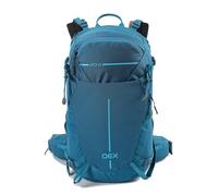 OEX Apex 24 Litre Backpack with Integrated Raincover, 24L Rucksack, Bag for Men & Women, Adjustable, Ventilated, Hydration Compatible, Camping, Hiking, Trekking, Travelling, Commuting, Blue