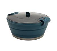 OEX Ascent Pro Cooking Pot, 2L Capacity, Lightweight, Collapsible, Portable, for Camping Stoves, 21x20x11.5cm (2 Litre)