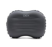 OEX Flux UL Inflatable Camping Pillow, ToughLite™ Puncture-Resistant, Peach Suede, 42 x 30 x 12cm, Self-Inflating with Quick Valve, 108g