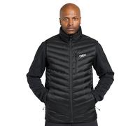 OEX Men’s Kintra Down Gilet with Duck Down Insulation & Water Repellent Finish, Lightweight & Packable Bodywarmer, Insulated Vest (UK, Alpha, M, Regular, Regular, Black)