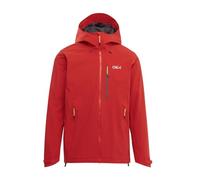 OEX Men's Aonach II Waterproof Jacket with Fully Adjustable Mountain Hood, 2-Layer Stretch Shell, YKK AquaGuard Zip & Pit Vents (UK, Alpha, XXL, Regular, Regular, Red)