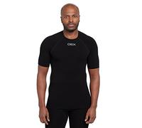 OEX Men's Barneo Short Sleeve Baselayer Top, Dark Green, S/M