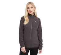 OEX Women's Ardmore Full Zip Fleece with 3 Zipped Pockets, Warm & Lightweight Midlayer, Active Fit, 100% Recycled Material, Ideal for Walking & Hiking (UK, Numeric, 16, Regular, Regular, Grey)