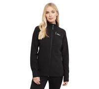 OEX Women's Ardmore Full Zip Fleece with 3 Zipped Pockets, Warm & Lightweight Midlayer, Active Fit, 100% Recycled Material, Ideal for Walking & Hiking (UK, Numeric, 16, Regular, Regular, Black)