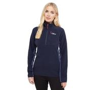 OEX Women's Ardmore Half Zip Fleece, Recycled Microfleece, Active Fit, Lightweight Hiking Layer with YKK Zips (UK, Numeric, 12, Regular, Regular, Navy)