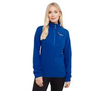 OEX Women's Ardmore Half Zip Fleece, Recycled Microfleece, Active Fit, Lightweight Hiking Layer with YKK Zips, Chest Pocket, Elasticated Cuffs (UK, Numeric, 16, Regular, Regular, Blue)