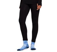 OEX Women's Barneo Base Leggings, Bamboo Blend, Breathable, Quick Drying & Lightweight Baselayer Pants,Ideal for Walking, Hiking & Sports (UK, Alpha, L, XL, Regular, Regular, Graphite Noir Chartrense)