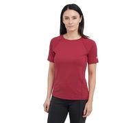 OEX Women's Breeze II T-Shirt with Polygiene Technology, Quick Drying, Lightweight & Athletic Fit Tee, Ideal for Running & the Gym (UK, Numeric, 16, Regular, Regular, Red)