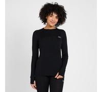 Oex Women's Kelso Merino Long Sleeve Baselayer Top - Black, Black