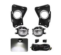 OEXRIG Front Fog Light For Toyota For RAV4 2016 2017 2018 Led Fog Lamp DRL Daytime Running Light Covers Wires Switch Relay Halogen Fog Lamp Assembly(LED FOG LAMP)
