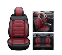 OEXRIGRU Car Interior For Clio For Sandero PU Leather 1 Seats/5 Seats Car Seat Cover Auto Interior Accessories Seat Cover(B Black red 5 seats)