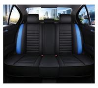 OEXRIGRU Car Interior For Hyundai For Tucson For Kona For Ioniq 5 I30 Ix35 I20 I40 Car Seat Cover Universal Black Blue Red White Leather Auto Accessories(Rear Serats-Blue)