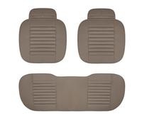 OEXRIGRU Car Interior Universal Size PU Leather Car Seat Cover Protector Cushion Pad Mat For Auto Interior Truck Suv Van Car Accessories(Gray 3 pieces)