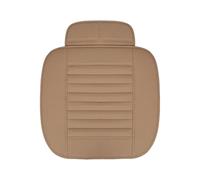 OEXRIGRU Car Interior Universal Size PU Leather Car Seat Cover Protector Cushion Pad Mat For Auto Interior Truck Suv Van Car Accessories(Beige 1 piece)