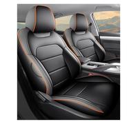 OEXRIGRU Car Seat Covers Set For Tiida For March For Leaf For Kicks For Versa For X-Trail T32 For Rouge For Qashqai J11 For Juke For Teana J32 Car Seat Covers(Full Set-Orange Line)