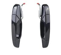 OEXRIGRU Outer Door Handle for GMC for Sierra for Yukon XL 1500 2500 2007-2013 Exterior Black Chrome Door Handle 5960521 25960526 Car Side Door Handle(Black Rear Side)