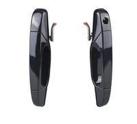 OEXRIGRU Outer Door Handle for GMC for Sierra for Yukon XL 1500 2500 2007-2013 Exterior Black Chrome Door Handle 5960521 25960526 Car Side Door Handle(Black Front Side)