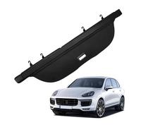 OEXRIGRU Rear Trunk Parcel Shelf For Cayenne 2011 2012 2013 2014 2015 2016 2017 Retractable Trunk Cargo Cover Parcel Rack Anti-Peeping Shield Privacy Luggage Shade Shield(Leather)
