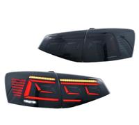 OEXRIGRU Rearlight For VW For Jetta MK4 IV 2015-2018 LED Start-up Animation Sequential Indicator Black Rear Lamps Tail Lights Assembly Rear Tail Light