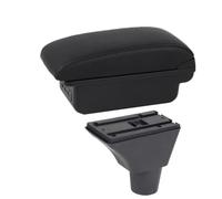 OEXRIGRU Storage Armrest Box For Fiat For Panda II 2 Center Console Storage Box USB Port Interior Dedicated Retrofit Accessories Car Arm Rest(B Black line 3USB)