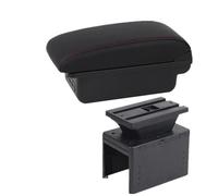 OEXRIGRU Storage Armrest Box For Fita SI For 500L Armrest Center Console Storage Box Retrofit Parts Accessories Car Arm Rest(B red line 3USB)