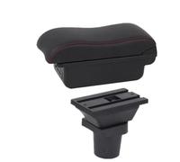 OEXRIGRU Storage Armrest Box For For Focus Mk1 Armrest Center Storage Box Interior Dedicated Retrofit Accessories Car Arm Rest(B red line 3USB)
