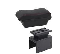 OEXRIGRU Storage Armrest Box For Hyundai I20 2021 2022 2023 2024 Armrest Interior Parts Storage Box Accessories Car Arm Rest(A Black red NO USB)