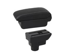 OEXRIGRU Storage Armrest Box For Opel For Corsa D 2010 2011 2012 2013 2014 2015 2016 2017 2018 2019 Armrest Storage Box Retrofit Parts Car Arm Rest(B Black white 3USB)