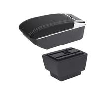 OEXRIGRU Storage Armrest Box For Skoda For Fabia 3 For III 2015 2016 2017 2018 2019 2020 2021 2022 Armrest Storage Box Retrofit Accessories Car Arm Rest(B white line NO USB)