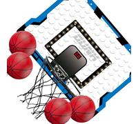 Of 1 Fun Basketball Game Set with LED Lights and Scoreboard Includes 4 Basketballs Perfect for Family Backyard Play Easy Assembly Safe for Kids Ages 3 to 12 Safe Kids