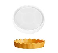 of 1 Silicone Fruit Plate Mold Designed with Fluted Edges for Elegant Presentation Safe and Sturdy Plate Mold Party Tray