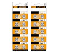 Of 10-20 LR1130 AG10 Batteries Gadgets Safe Power Supply Button Battery for Small Electronics Metal Build