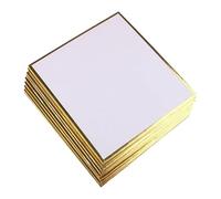 of 10 Golden Border Drawing Pads Perfect for Artists Signings Creative Drafting in Various Dimensions Artist Signing Card