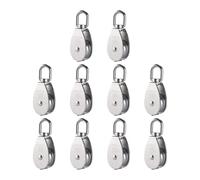 of 10 Industrial Grades 304 Nonrust Steel Pulleys Warehouse Pulley Structure for Construction and Warehouse Use Smooth Rolling Pulley